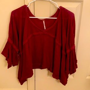 Free People Short Sleeved Top